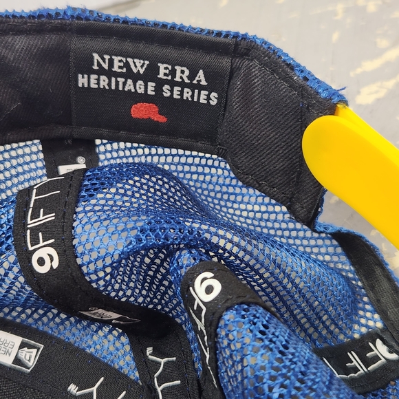 NFL Rams Throwback Stripes 9 Fifty New Era Heritage Series Snapback Hat - Picture 8 of 9